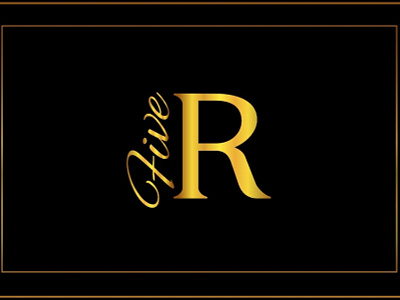 Luxury Logo Five R brand maker design gold color logo golden colour logo logo logo design logo design branding logo mark logotype luxurious logo luxury logo r letter luxury logo