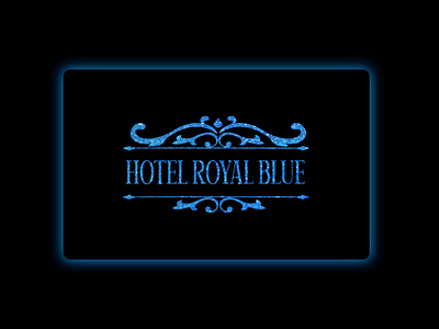 HOTEL ROYAL BLUE brand maker logo logo design branding logo mark logotype luxurious logo design luxury logo royal gold logo royal logo