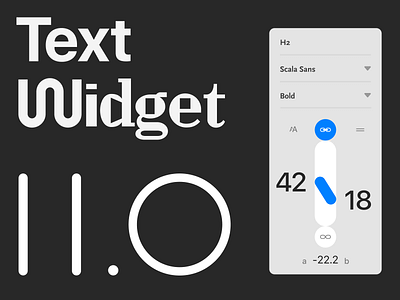 Text widget 2.0 fonts interface readymag typography ui ux variable fonts