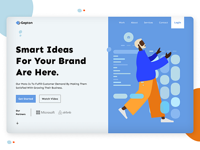 Gepton- Digital Agency Landing page (UI-UX Design)