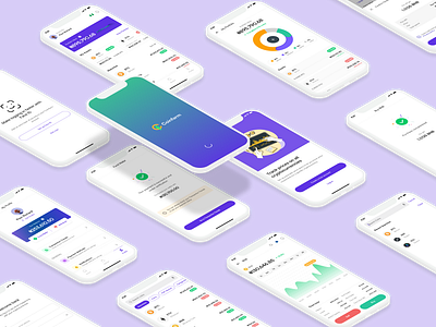 Coinfarm Crypto Wallet app design blockchain crypto product design ui uiux web design