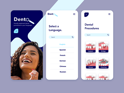 Dental App dentalapp dentist design healthcare languagegap medicalapp mobile uidesign uxdesign