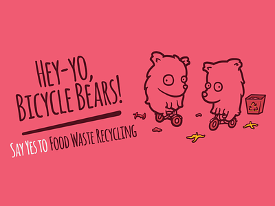 Bicycle Bears bears bicycle illustration recycling