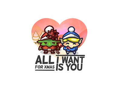 I want you! christmas elf illustration