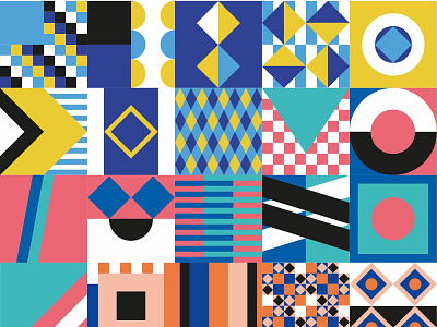 ✏️ Design with social impact 📒 color color palette color pattern design geometric geometry minimal pattern patterns