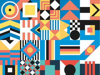 ✏️ Design with social impact 📒 color color palette colorful design form geometric geometry minimal pattern pattern design