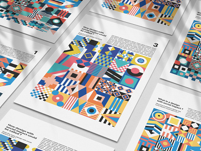 ✏️ Design with social impact 📒 color color palette design geometric geometry minimal pattern poster