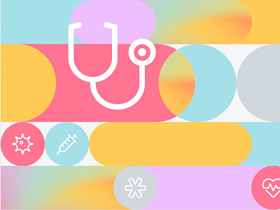 🩺 Doctor app 💊 app clean clinic color color palette design doctor health medical medical app minimal mobile patient pattern