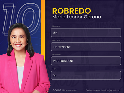 PHElection2022 - Leni Robredo announcement design graphic design layout layout and design