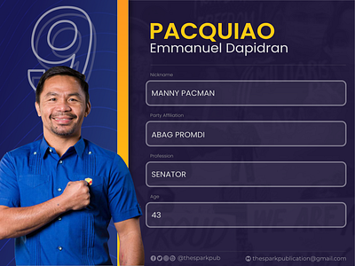 PHElection2022 - Manny Pacquiao announcement design graphic design layout layout and design