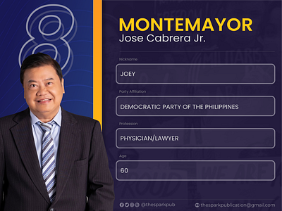 PHElection2022 - Joey Montemayor announcement design graphic design layout layout and design