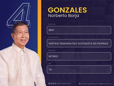 PHElection2022 - Bert Gonzales announcement design graphic design layout layout and design