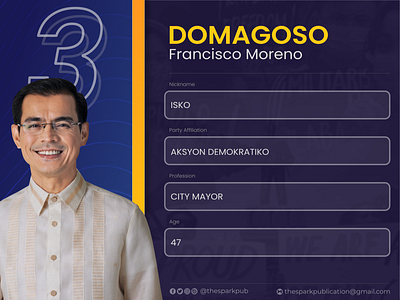 PHElection2022 - Isko Domagoso announcement design graphic design layout layout and design