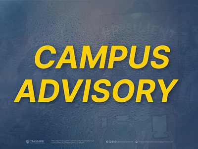 Campus Advisory announcement design graphic design illustration layout layout and design vector