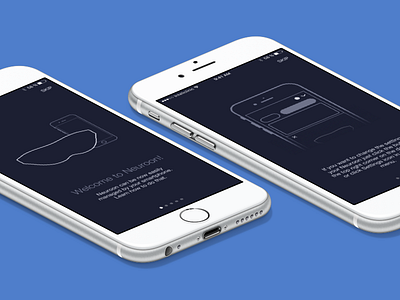 Neuroon smart sleep mask companion iOS app app ios iphone onboarding ui wearable