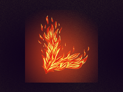 L - 36 Days of Type adobe photoshop design fire flame handdrawn illustration letter lettering night texture type typography