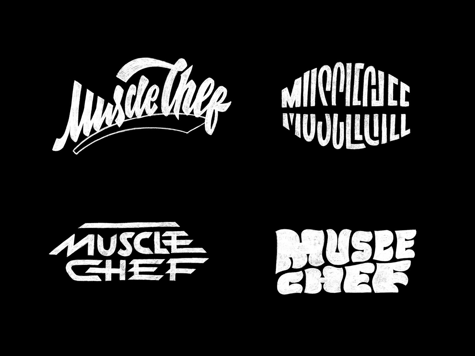 Muscle Chef - logo concepts by Viktoria Stalybka on Dribbble