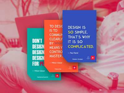 Designers' quotes stickers