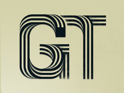 GT goodtypetuesday illustrator letter lettering line art linear typography vector