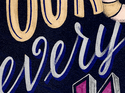 Every handdrawn letter lettering quote shadow texture type typography wip