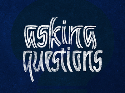 Asking Questions font handdrawn letterform lettering pencil texture type type design type experiment typography