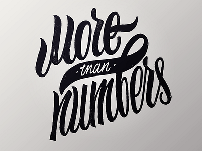 More Than Numbers