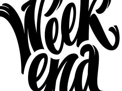 Weekend hashtaglettering letter lettering type typography vector weekend