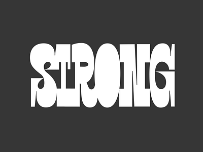 Strong 100daychallenge bold hashtaglettering letter lettering retro retro design strong type type design typography vector