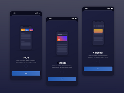 Intro Screens - Organize Pro – Finance, Calendar and ToDo App
