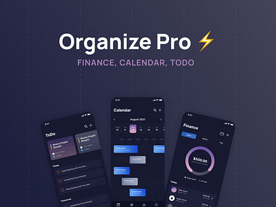 Organize Pro – Finance, Calendar and ToDo App
