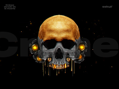 Golden SSKULL black creative dark fashion foil gold gold foil gold skull golden golden skull skull skull design skull fashion skulls sskull streetwear urban