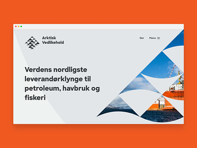 Website for oil & gas, fish farming, fishery industry cluster branding clean design modern nordic scandinavian