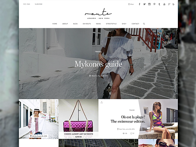 RLNY — fashion blogger website clean fashion jet set luxurious masonry meteor reactive responsive