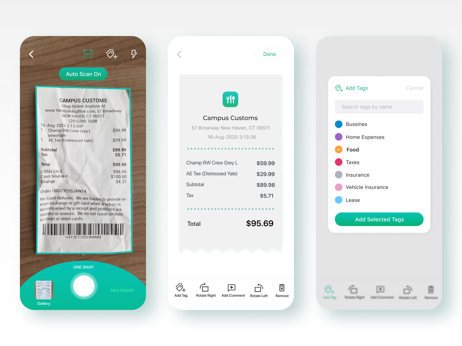 smart receipts app for android