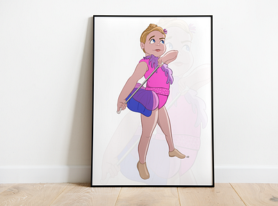 Children's Portrait art child disneyfication illustrator