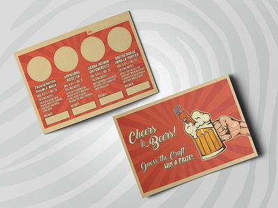 Beer Tasting Cards beer cards illustraion postcards