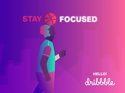 Hello Dribble! adobe charachter debut debutshot design dribbble dribbble best shot hello hello dribbble illustration art illustrator popular recent shot