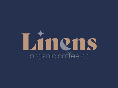 Linens Organic Coffee Co. branding business design coffee logo typography