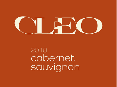 Cleo Wines Branding branding business design design lineart logo typography wine wine label