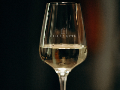 Silhouette Vineyard Branding + Packaging Design -Etched Glass branding business design design etched glass illustration logo typography vineyard winery