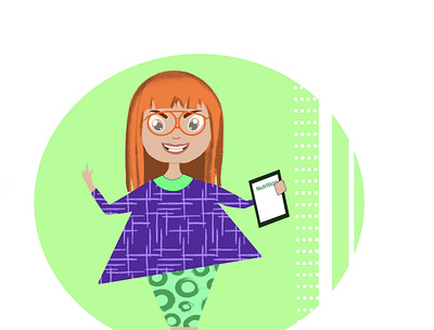 A character in flat style flat design flat illustration