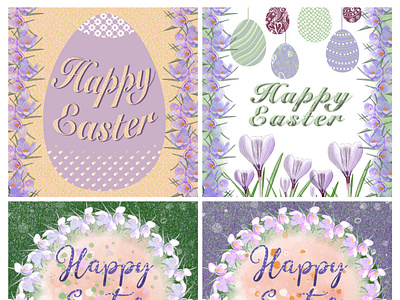Happy Easter Cards series