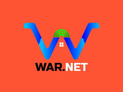 WAR.NET LOGO cafe letter w lettering warnet wifi window