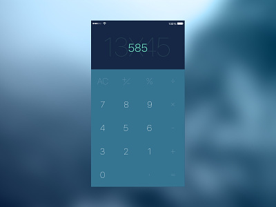 Simple Calculator calculator daily ios mobile ui