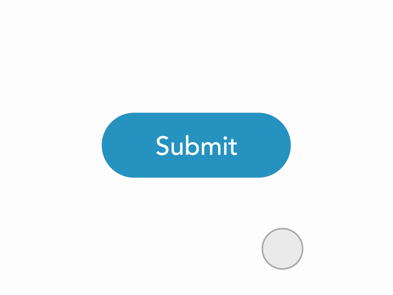 Gif showing micro interaction through a dynamic submit button