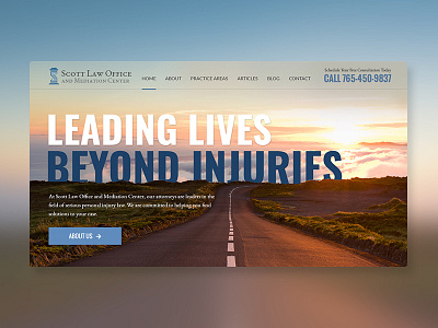 Scott Law & Mediation ui design web design