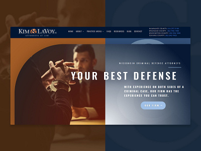 Criminal Law Website ui design web design