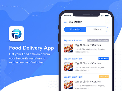 Restaurant Food Delivery App delivery app food and drink food app ui food delivery food delivery app illustation ios payment restaurant app