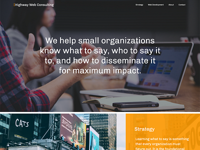 Redesign of highwaywebconsulting.com