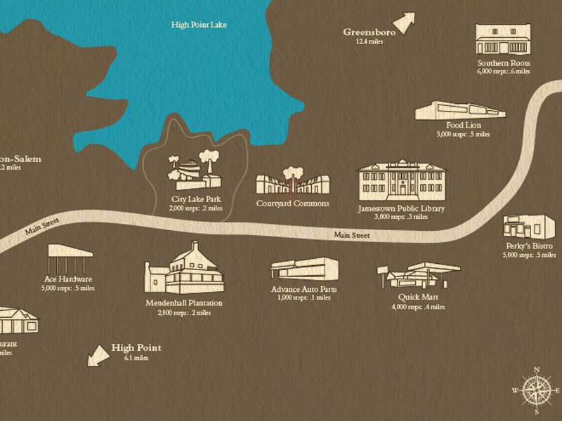 Jamestown NC By Immortology On Dribbble   Map 